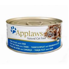 Applaws Cat - konzerva pre mačky s tuniakom a krabom, 70g