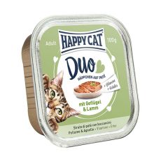 Happy Cat DUO MENU - hydina a jahňa, 100g