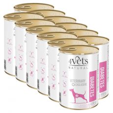 4Vets Natural Veterinary Exclusive DIABETES 12 x 400 g