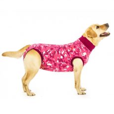 Pooperačné oblečenie pre psa S kamufláž ružová