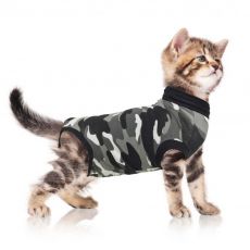 Pooperačné oblečenie pre mačku S kamufláž
