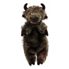 Hračka DOG FANTASY Skinneeez bizón plyšový 34 cm